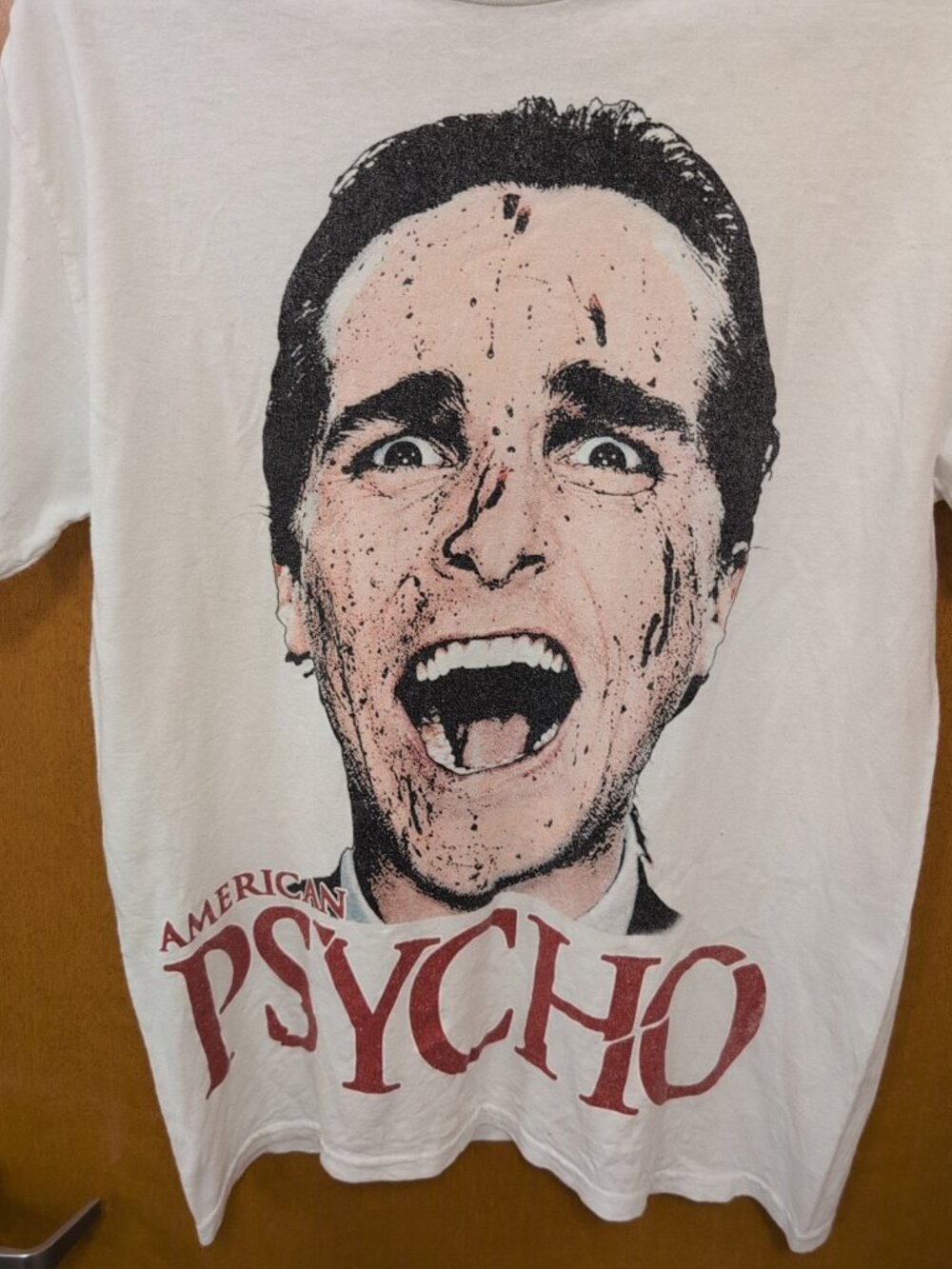 American Psycho Patrick Bateman Shirt Men's Medium Tee Graphic Print White - Picture 3 of 7